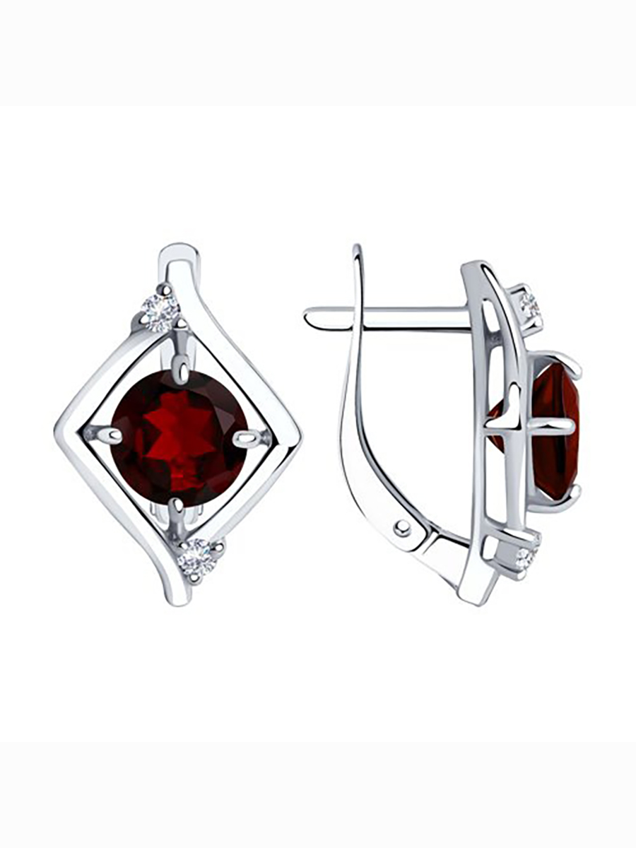 

Серьги из серебра с гранатом 585Gold 702008425, 702008425