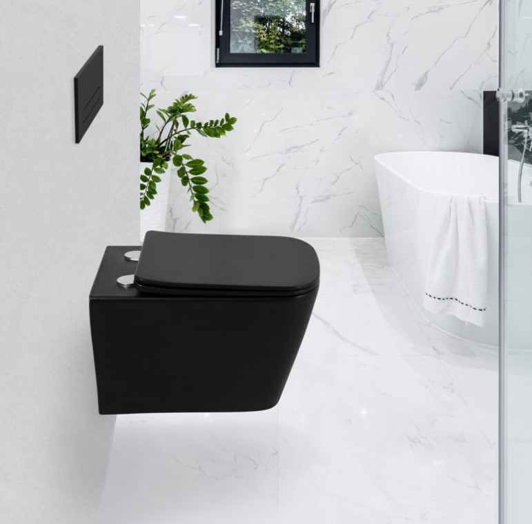 Унитаз подвесной BelBagno Ardente-C BB3202CHR-MB матовый черный с сиденьем