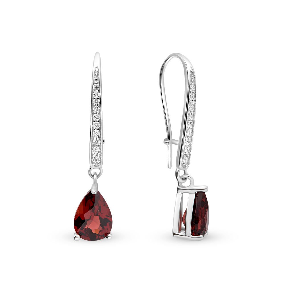 

Серьги из серебра с гранатом 585Gold 702005347, 702005347