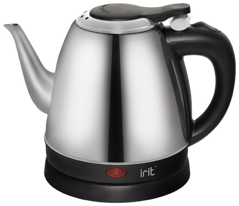 Чайник электрический Irit IR-1113 1 л серебристый, черный