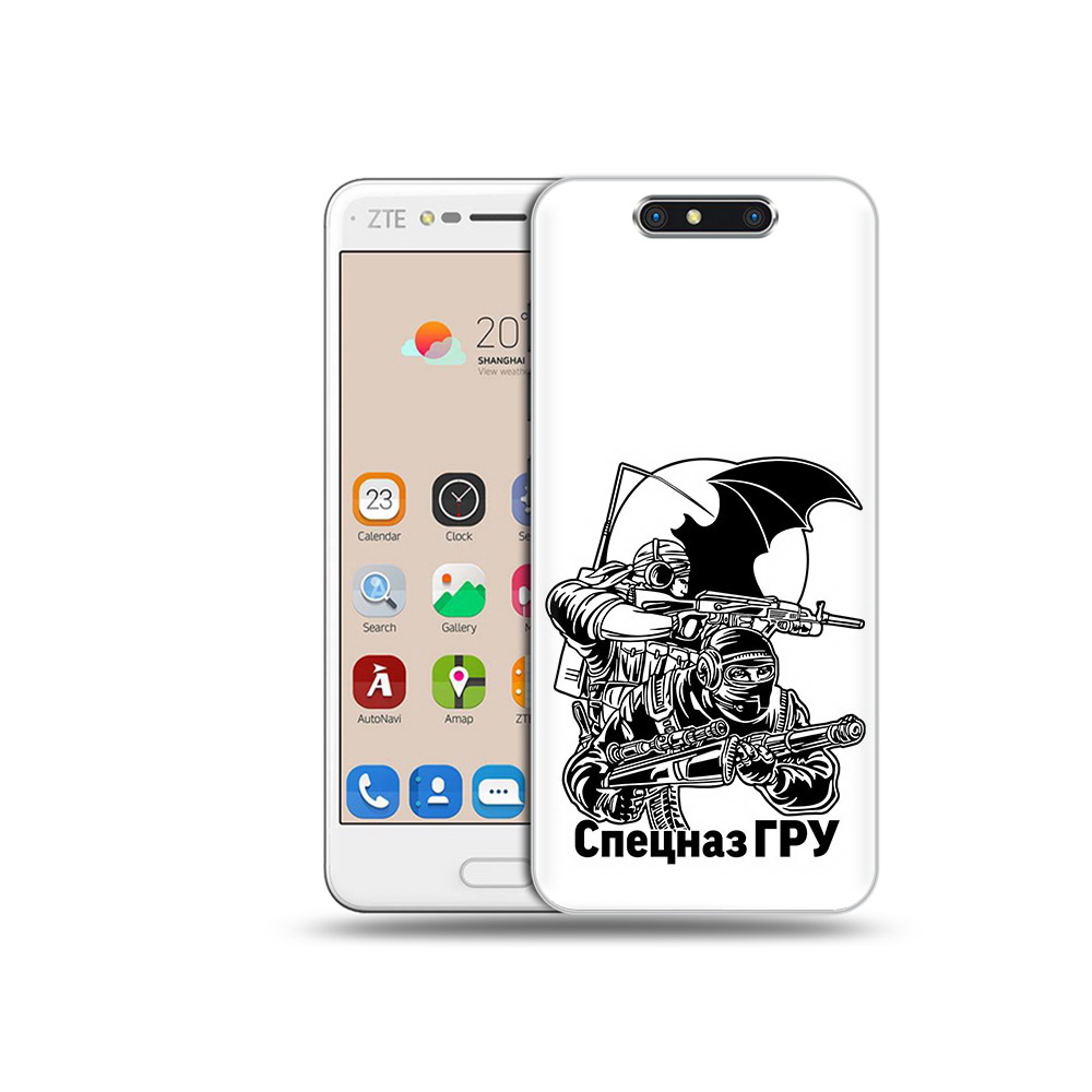 

Чехол MyPads Tocco для ZTE Blade V8 спецназ гру (PT100217.451.618), Прозрачный, Tocco