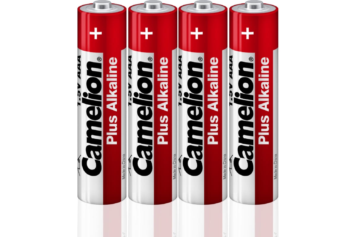 Батарейка щелочная Camelion Alkaline LR03-SP4 AAA, 1,5V, 4 шт. батарейка aaa lr03 щелочная 6 шт impulse