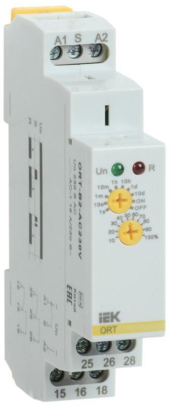 

Реле задержки выключения ORT 2 конт. 230В AC IEK ORT-B2-AC230V ( 1шт. )