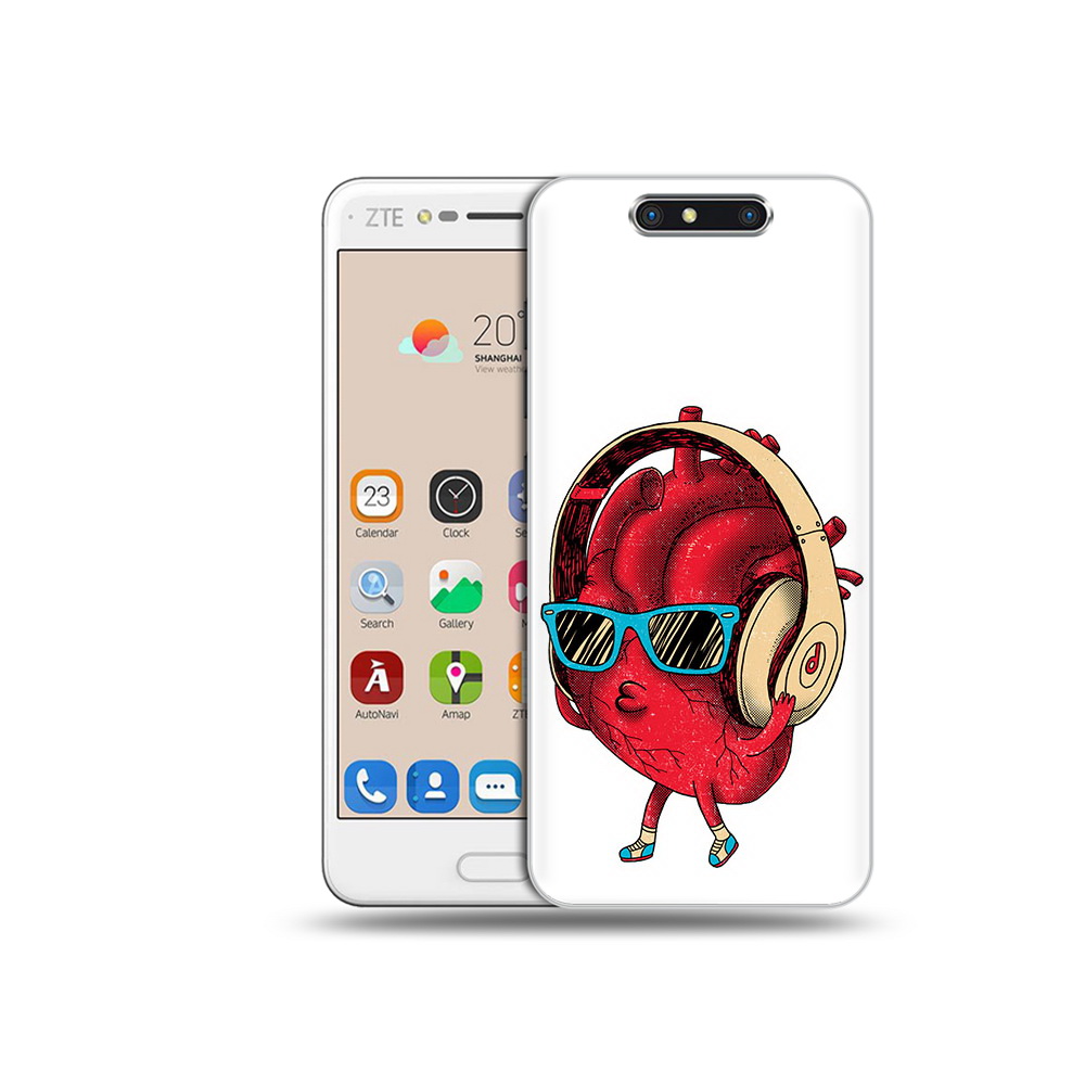 

Чехол MyPads Tocco для ZTE Blade V8 слушай сердце (PT100217.451.609), Прозрачный, Tocco
