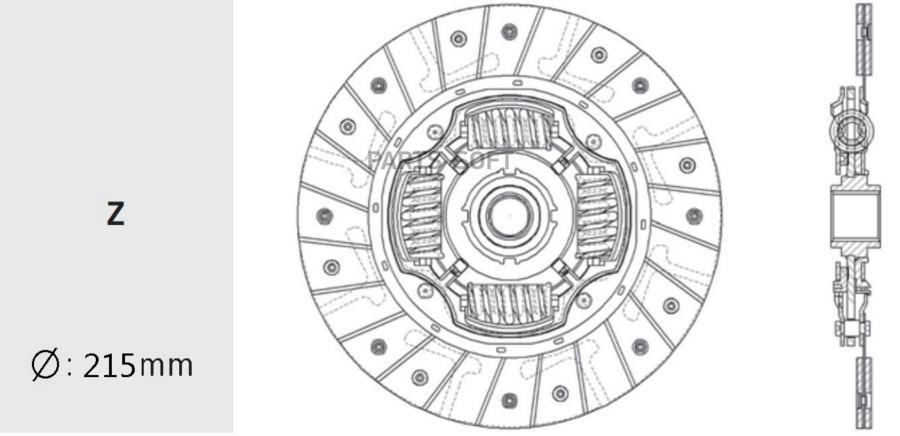 

VALEO PHC Диск сцепления DAEWOO: LANOS/NUBIRA 1.5/1.6 DOHC 96- 1шт
