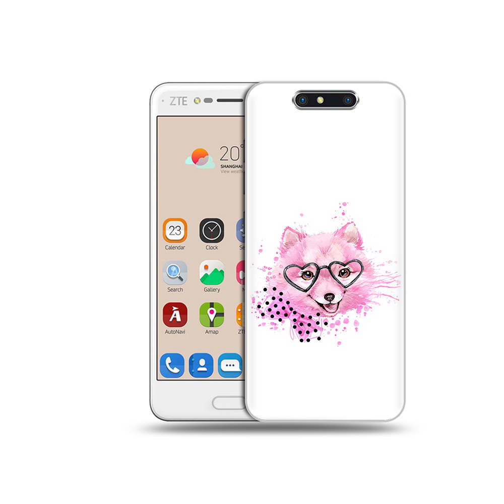 

Чехол MyPads Tocco для ZTE Blade V8 розовый волченок (PT100217.451.585), Прозрачный, Tocco