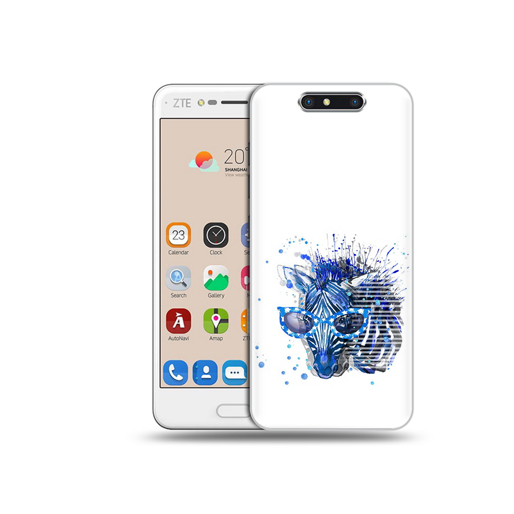 

Чехол MyPads Tocco для ZTE Blade V8 расплывчатая зебра (PT100217.451.577), Прозрачный, Tocco