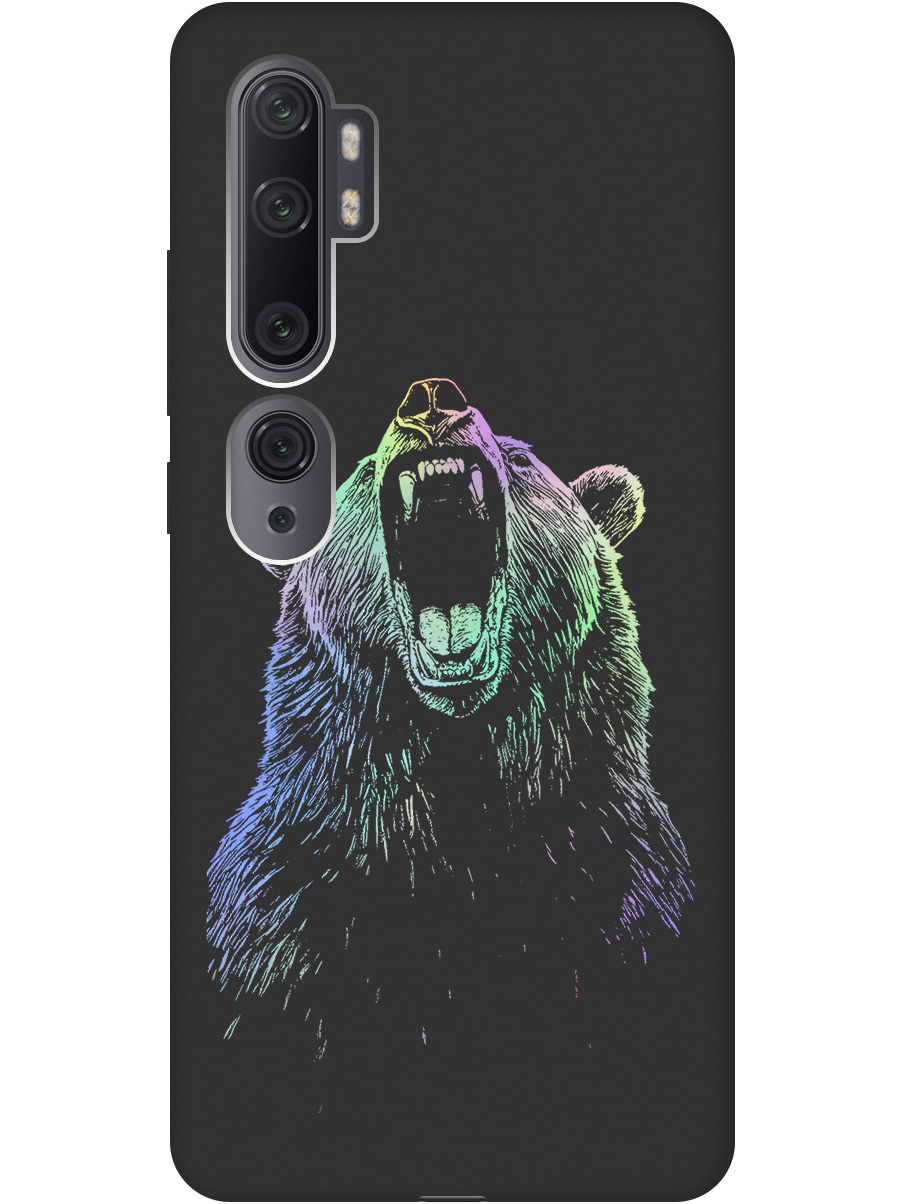 

Силиконовый чехол на Xiaomi Mi Note 10 / Note 10 Pro с принтом матовый черный 848913, Черный;серебристый, 722362013