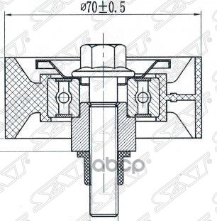 

Обводной Ролик Приводного Ремня Fiat Ducato/Iveco Daily 2,2 02- Sat арт. ST-504000412