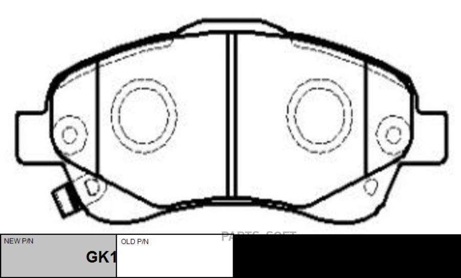 

Тормозные колодки Ctr GK1167