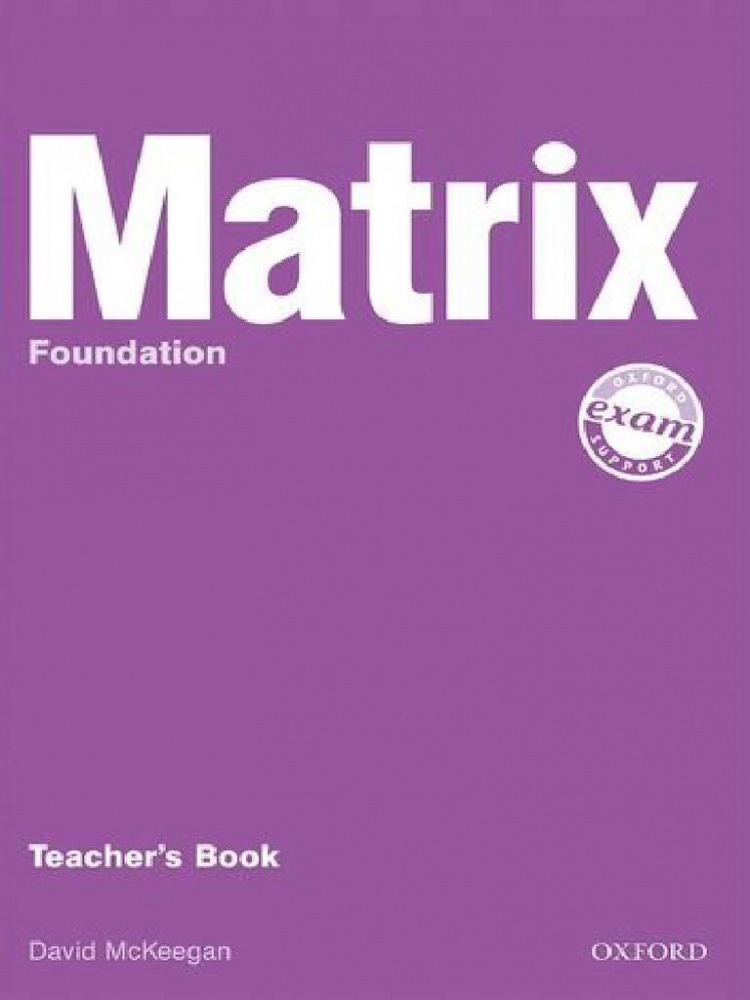 

New Matrix Foundation Teacher's Book