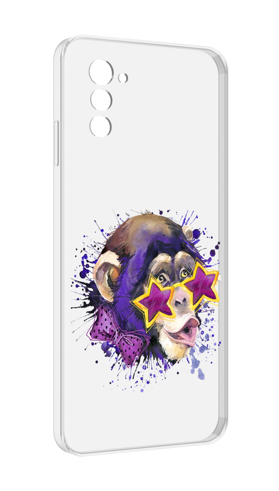 

Чехол MyPads обезьяна в очках для UleFone Note 12 / Note 12P, Прозрачный, Tocco
