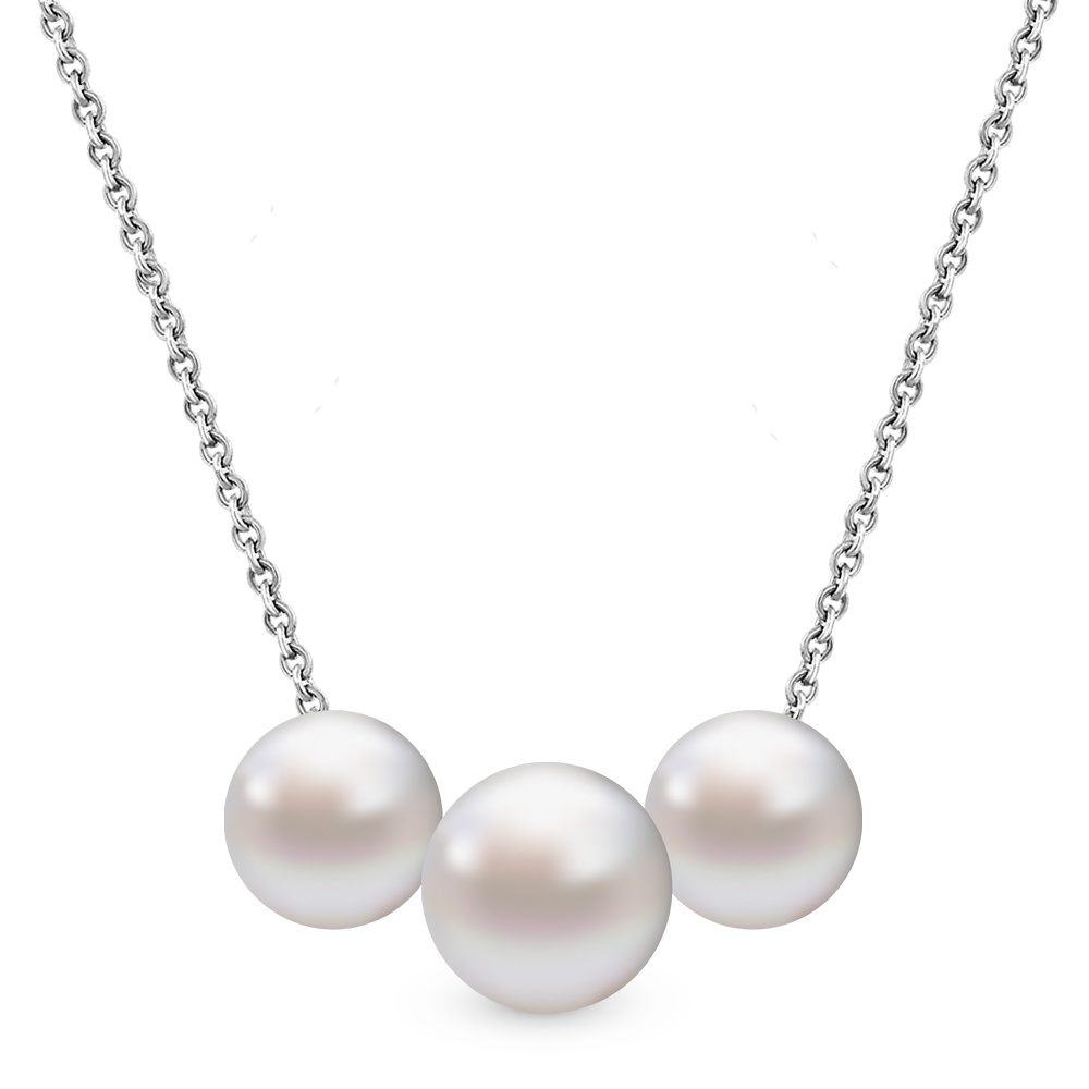 

Колье из серебра 45 см 585Gold 706000640, жемчуг искусственный, 706000640