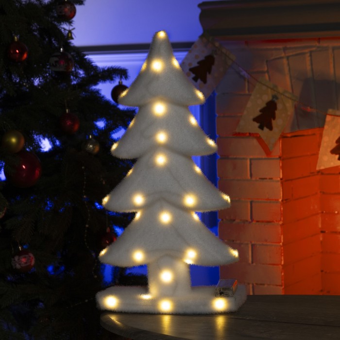 

Световая фигура Luazon Lighting Елочка 4843977 белый теплый, Елочка