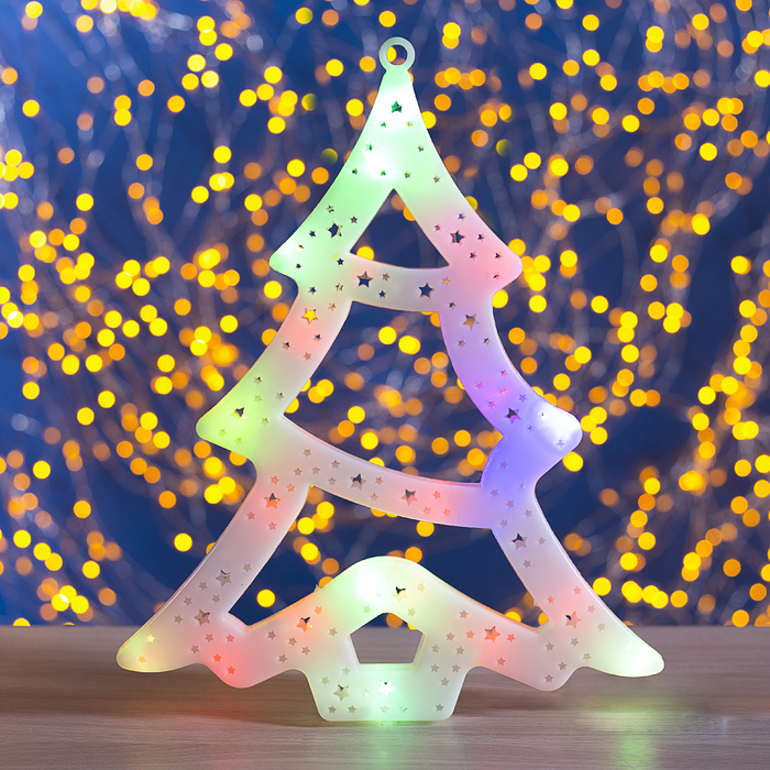 

Световая фигура Luazon Lighting Елка 2291967 разноцветный/RGB, Елка