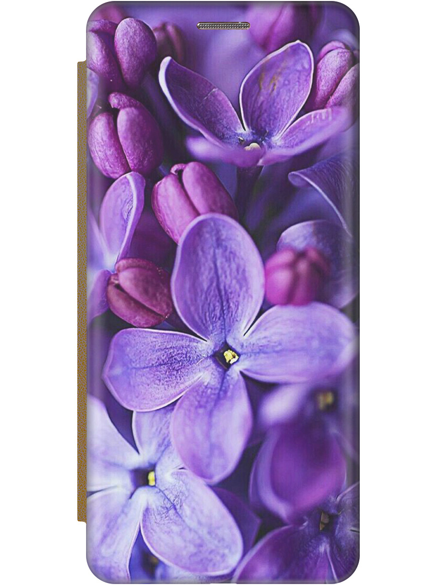 

Чехол-книжка на Samsung Galaxy A03 Core с принтом "Фиолетовая сирень" золотой, Золотистый;фиолетовый;черный, 735001221