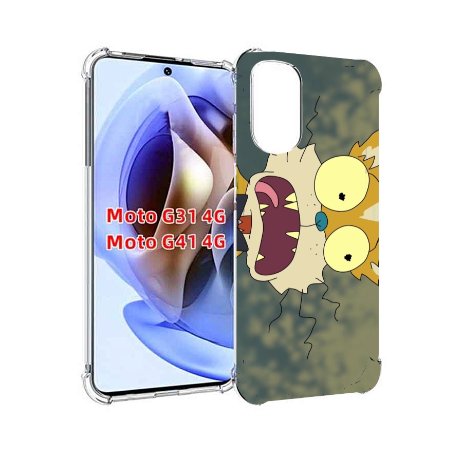 

Чехол MyPads пугливый кот для Motorola Moto G31 4G / G41 4G, Прозрачный, Tocco