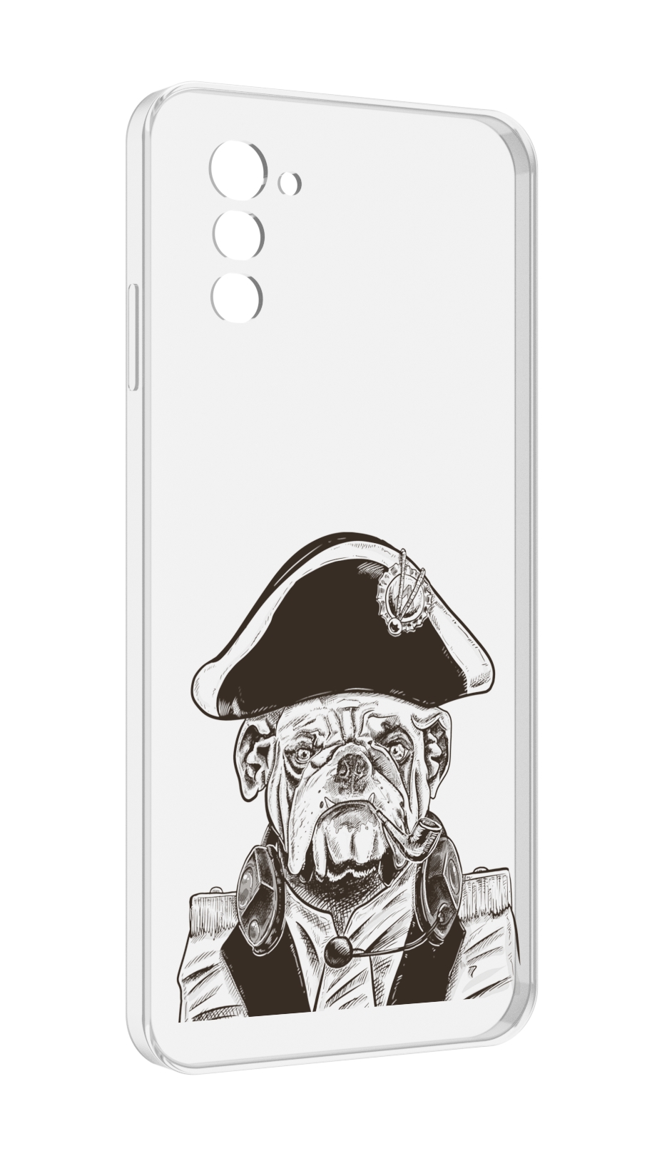 

Чехол MyPads мопс генерал для UleFone Note 12 / Note 12P, Прозрачный, Tocco