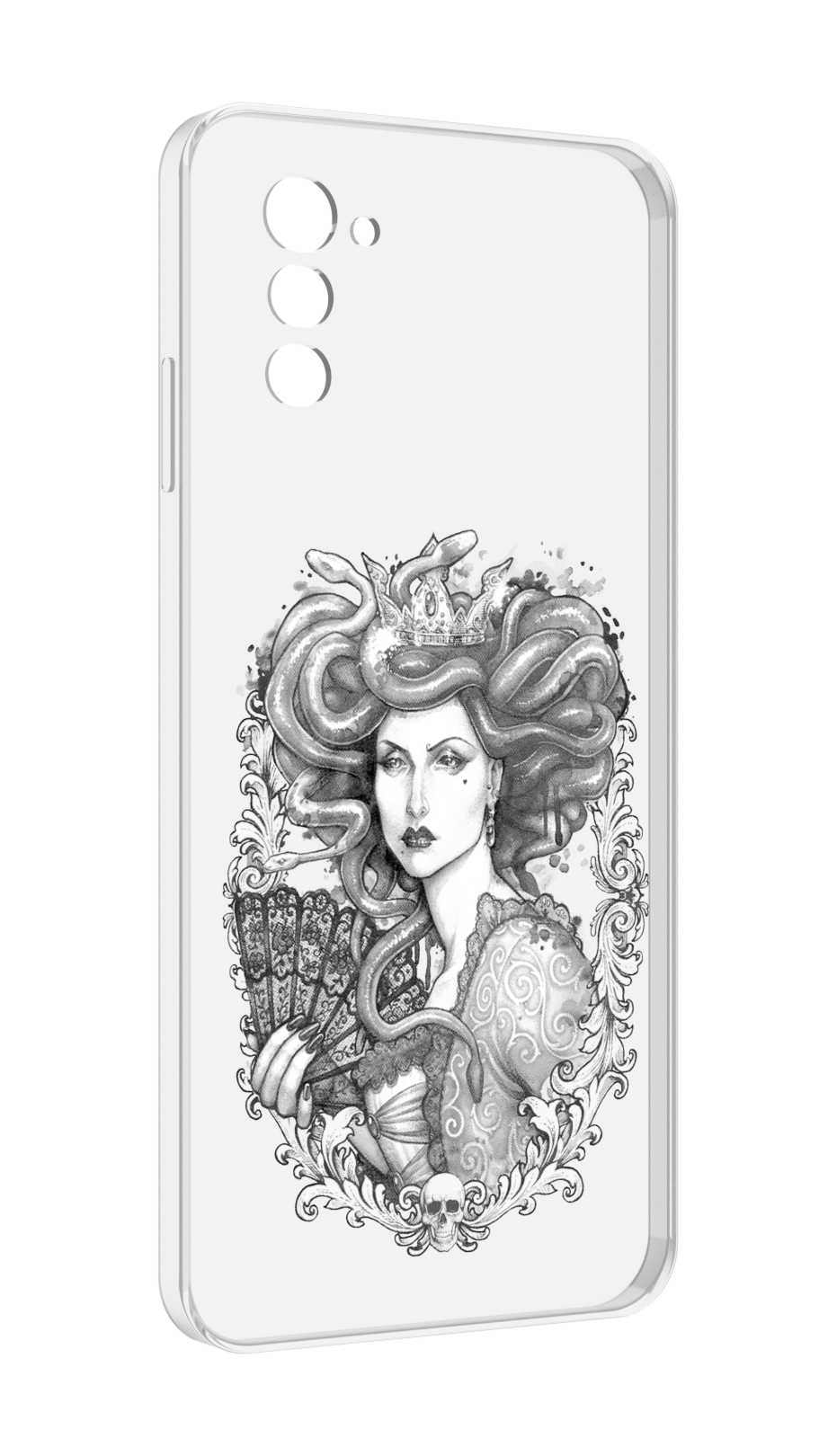 

Чехол MyPads медуза черно белый для UleFone Note 12 / Note 12P, Прозрачный, Tocco