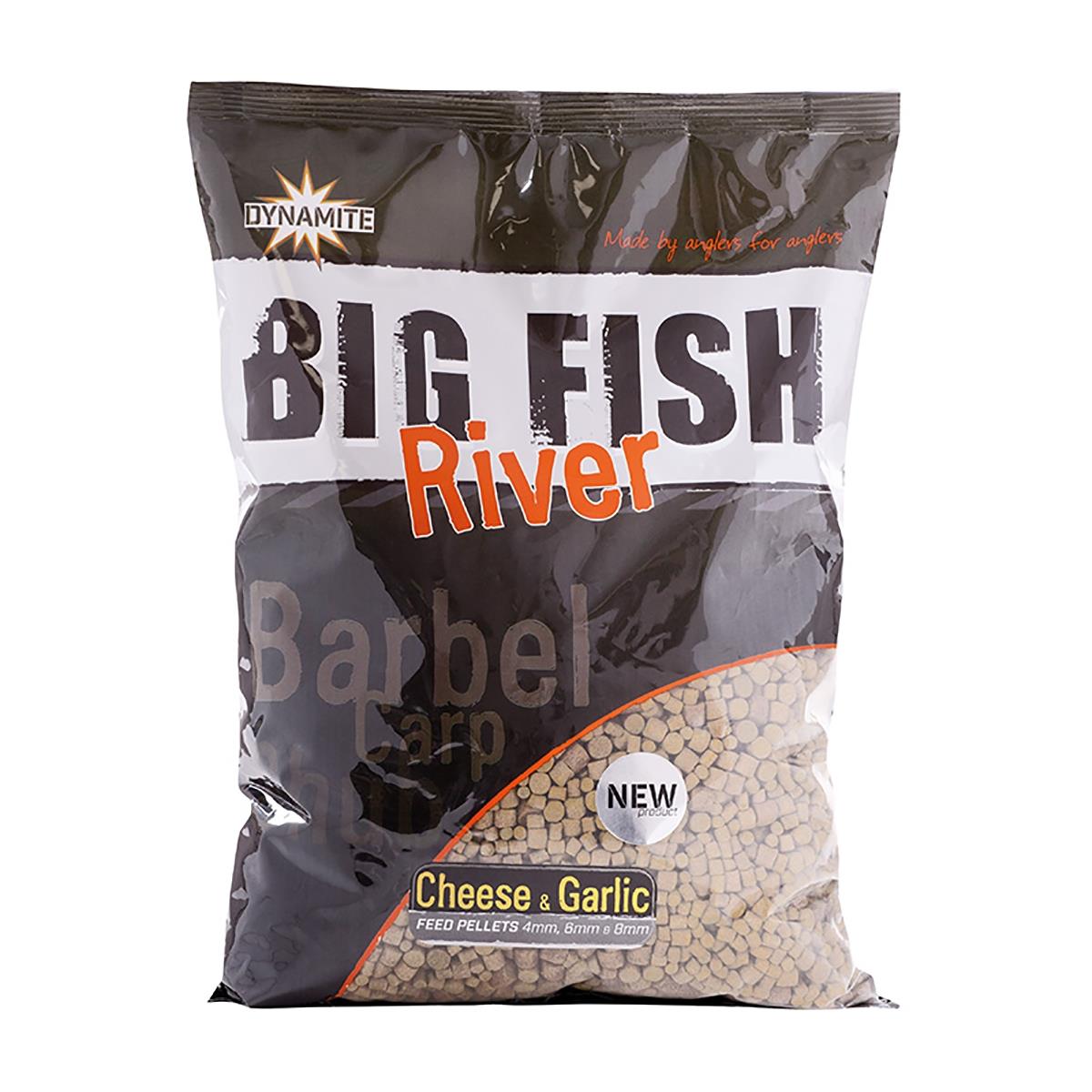 

Пеллетс Big Fish River Pellets Cheese & Garlic 4/6/8 мм. 1.8к (DY1367) DYNAMITE BAITS