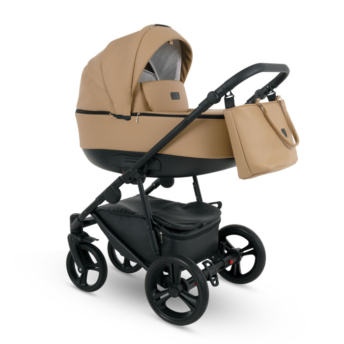 Коляска Camarelo Tisso 2 в 1 Карамель экокожа