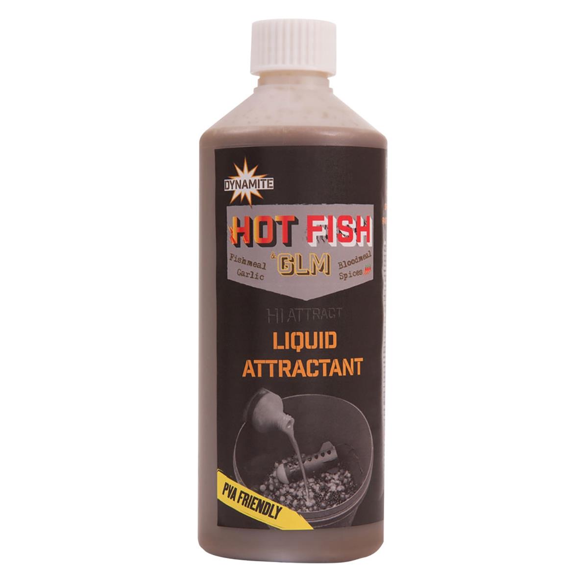 

Аттрактант Liquid Attractant Hot Fish & GLM 500мл (DY1016) DYNAMITE BAITS