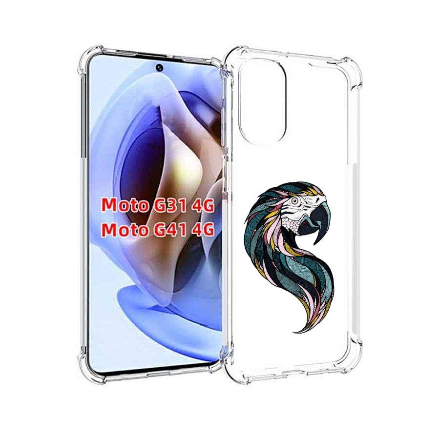 

Чехол MyPads полупопугай для Motorola Moto G31 4G / G41 4G, Прозрачный, Tocco