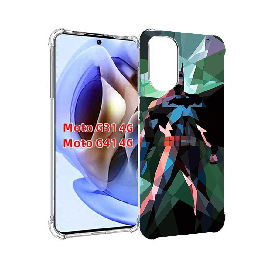 

Чехол MyPads полигональный-бэтмен-арт для Motorola Moto G31 4G / G41 4G, Прозрачный, Tocco