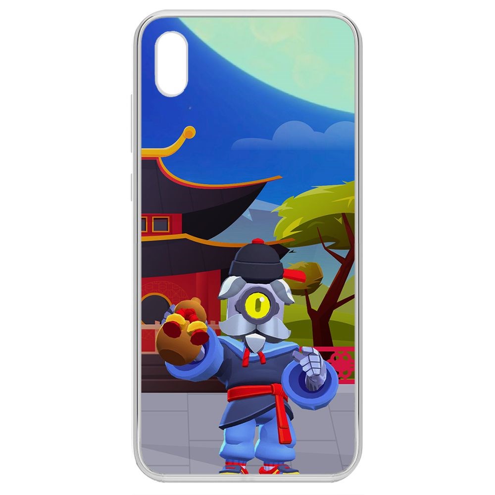

Чехол-накладка Brawl Stars-Великий Мастер Барли для Huawei Y5 (2019), Прозрачный