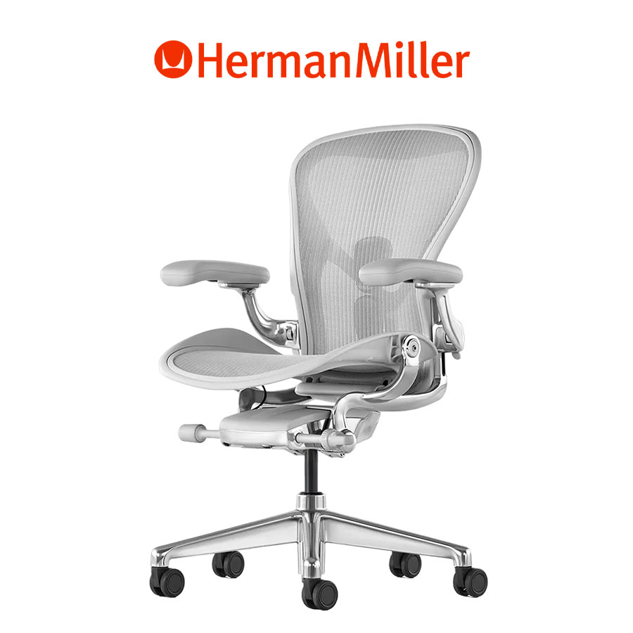 Компьютерное кресло Herman Miller Aeron Mineral Polished Aluminum, C