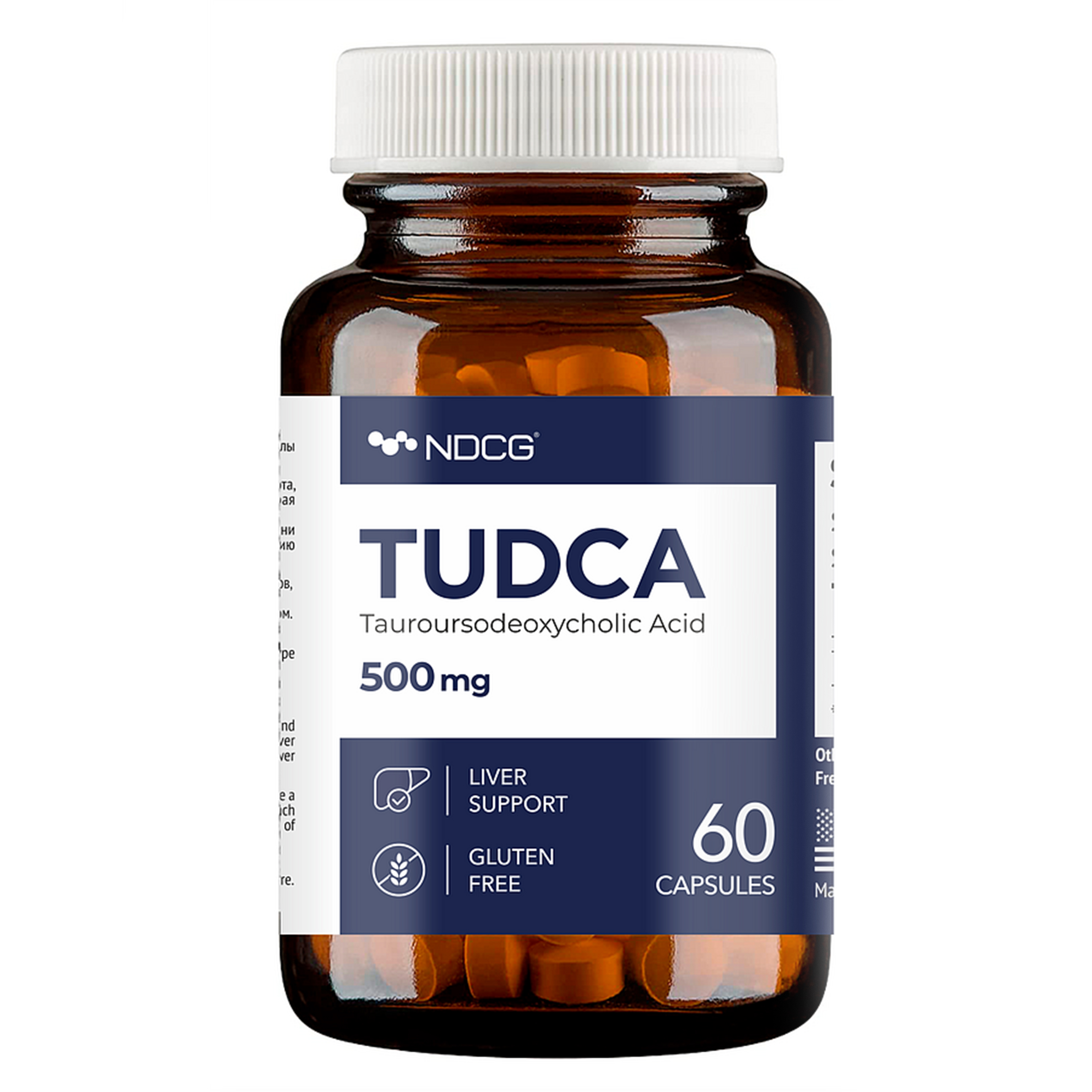 Пищевая добавка NDCG TUDCA 500 мг, 60 капсул