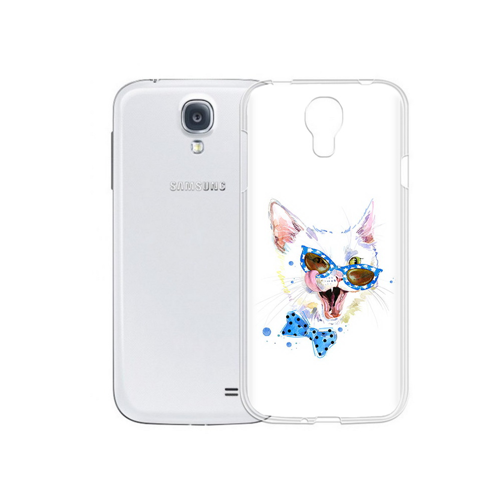 

Чехол MyPads Tocco для Samsung Galaxy S4 белый кот (PT41285.571.229), Прозрачный, Tocco