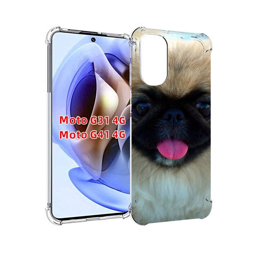 

Чехол MyPads пекинез для Motorola Moto G31 4G / G41 4G, Прозрачный, Tocco