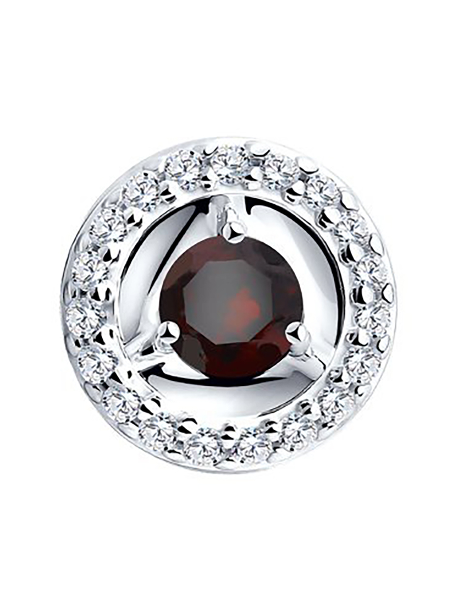 

Бегунок из серебра 585Gold 703006127, гранат, 703006127