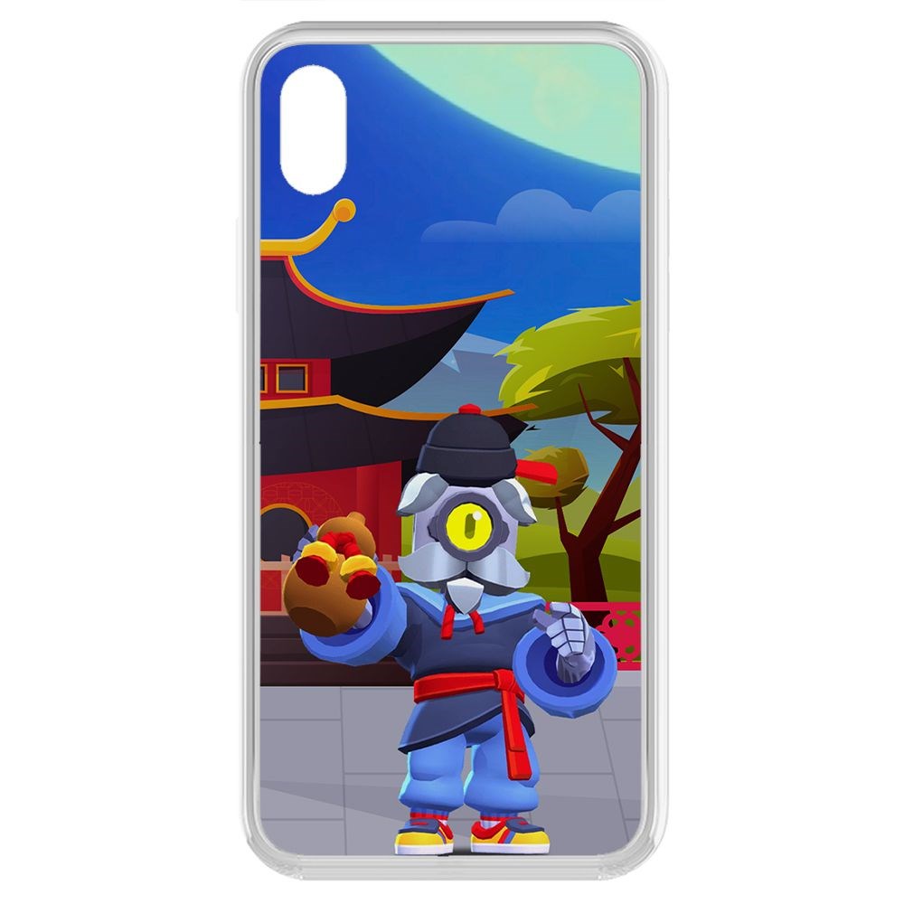 

Чехол-накладка Brawl Stars-Великий Мастер Барли для iPhone XR, Прозрачный
