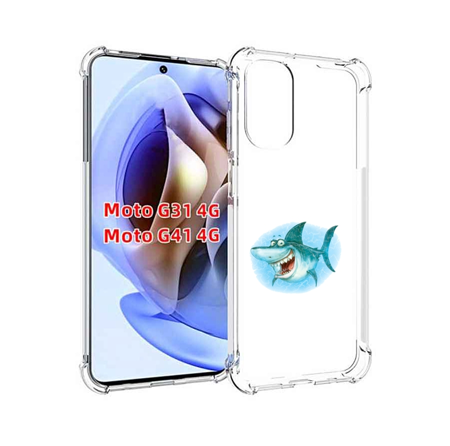 

Чехол MyPads веселая акула для Motorola Moto G31 4G / G41 4G, Прозрачный, Tocco
