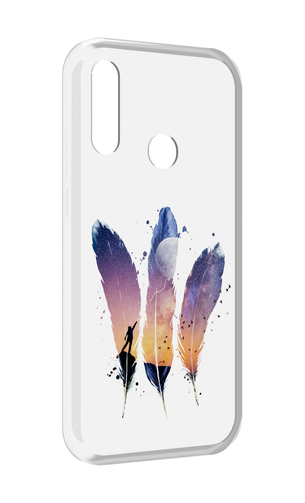 

Чехол MyPads небесные перья для Lenovo Z6 Pro Youth Edition / Z6 Pro Lite, Прозрачный, Tocco