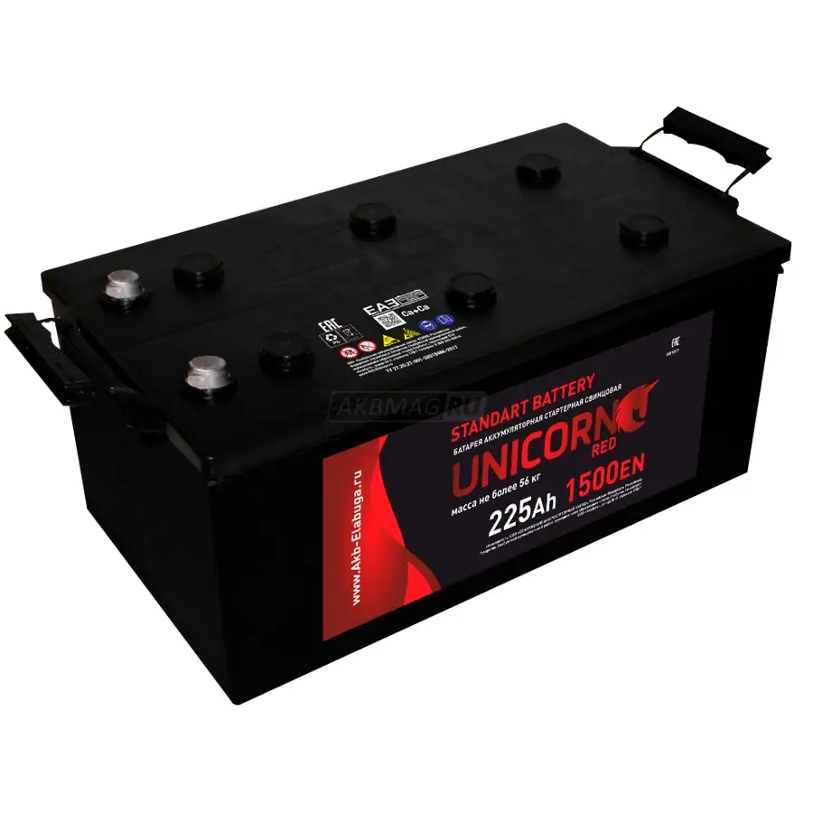 

Аккумулятор Unicorn Red 225 Ач 1500А евро