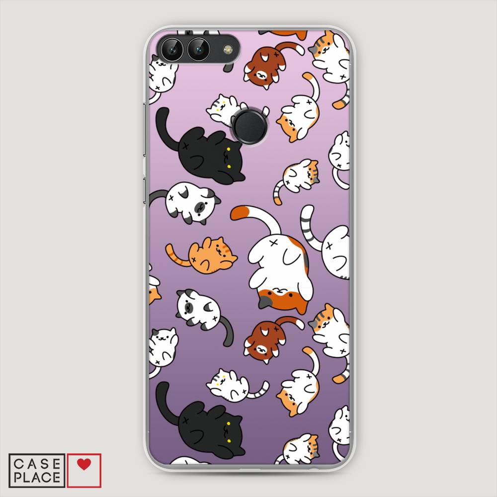 фото Чехол awog "котопад" для huawei p smart