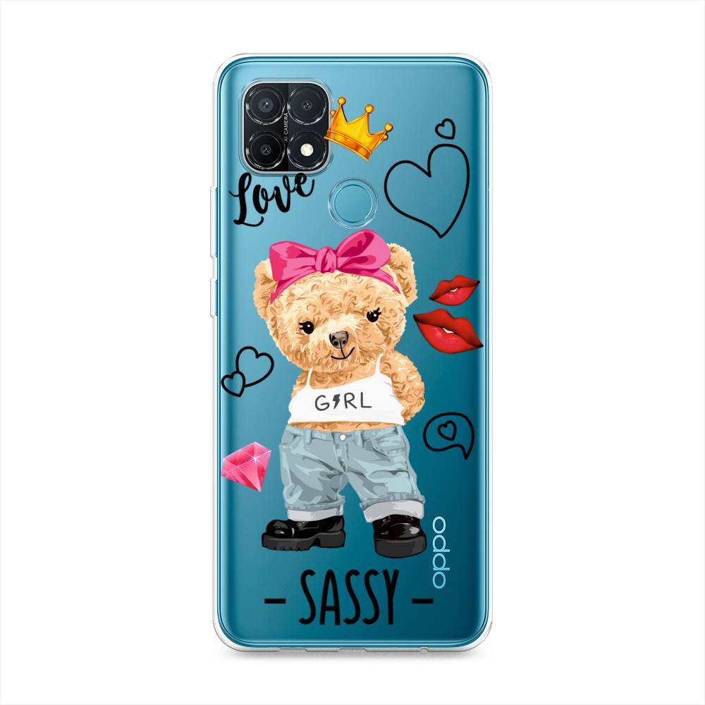 

Чехол на Oppo A15 "Sugar Mommy", Голубой;белый;розовый, 255650-6