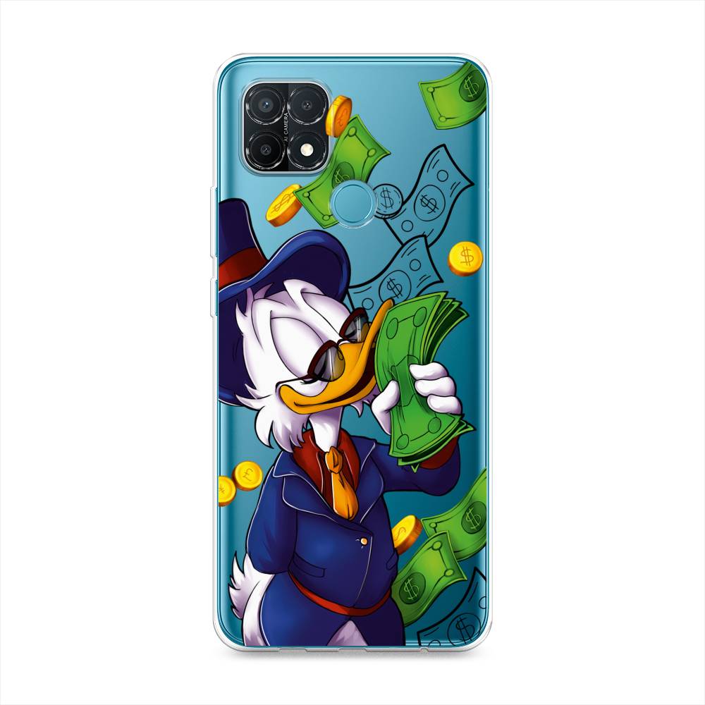 

Чехол на Oppo A15 "Scrooge McDuck with Money", Синий;зеленый;белый, 255650-6