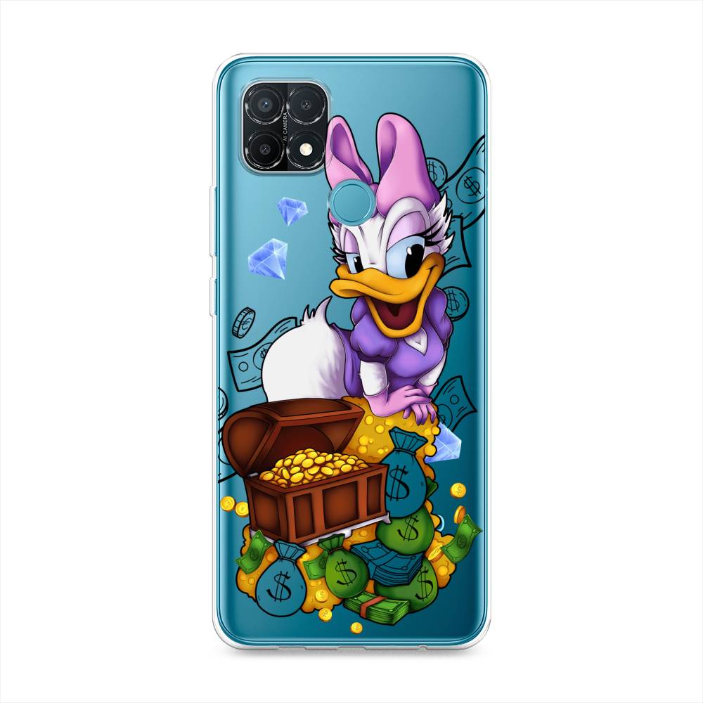 

Чехол на Oppo A15 "Rich Daisy Duck", Коричневый;белый;фиолетовый, 255650-6