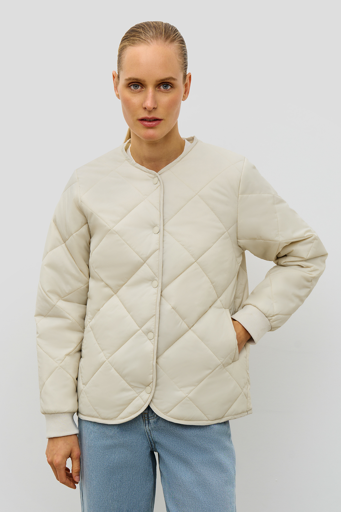 

Куртка женская Baon B0323040 серая 2XL, Серый, B0323040