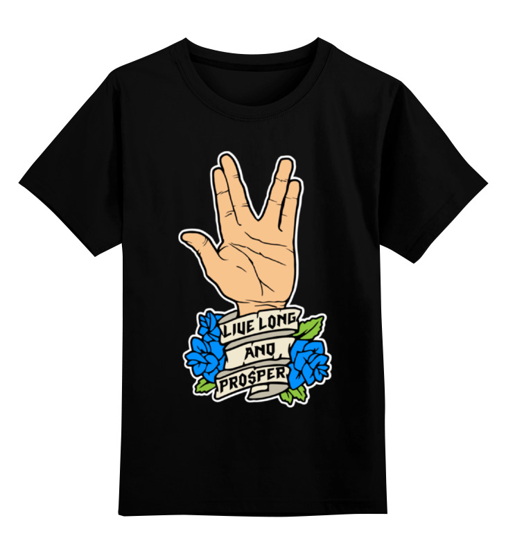 

Футболка детская Printio Приветствие вулканианцев (звездный путь) цв. черный р. 140, Приветствие вулканианцев (звездный путь)