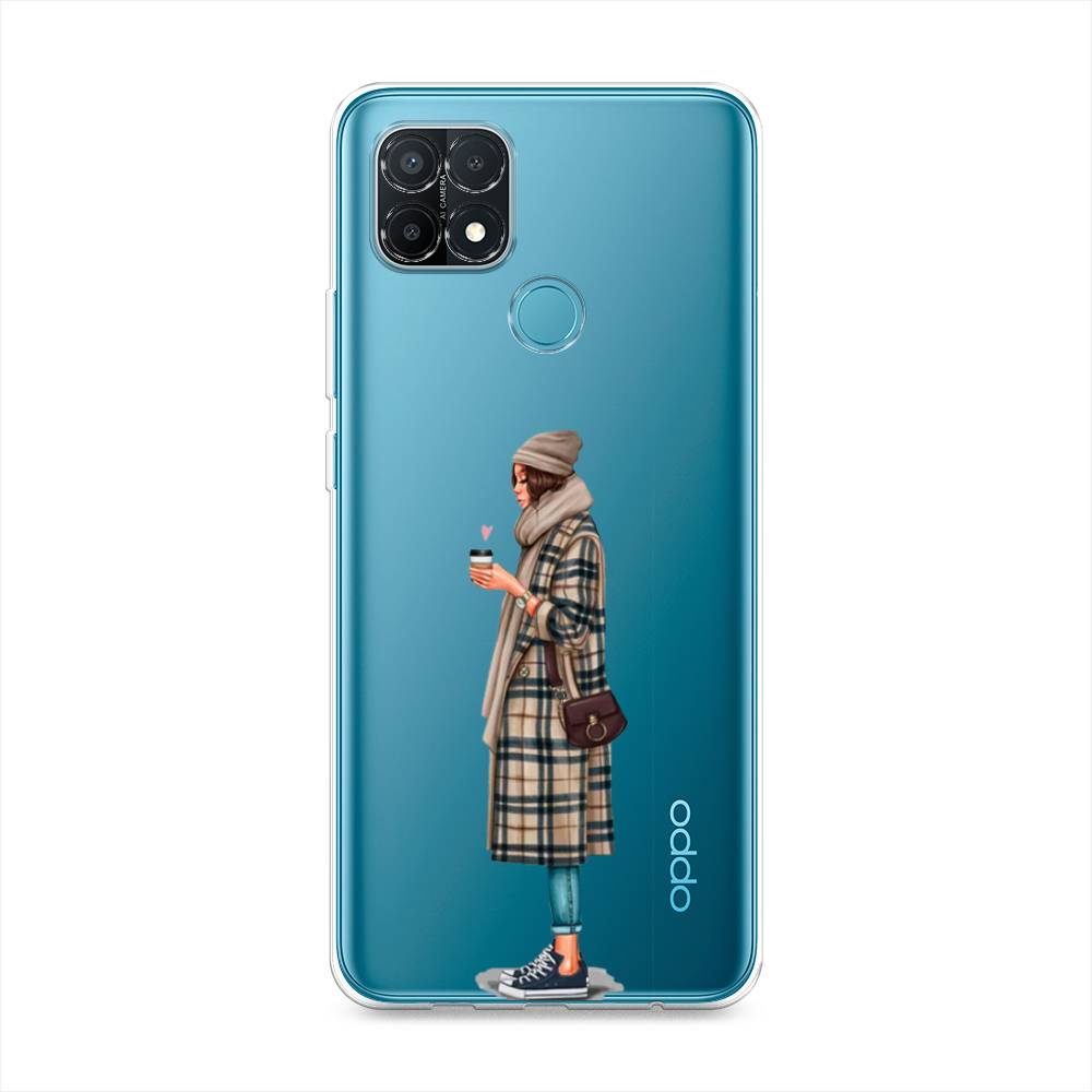 

Чехол на Oppo A15 "Утренний кофе", Коричневый;бежевый, 255650-6