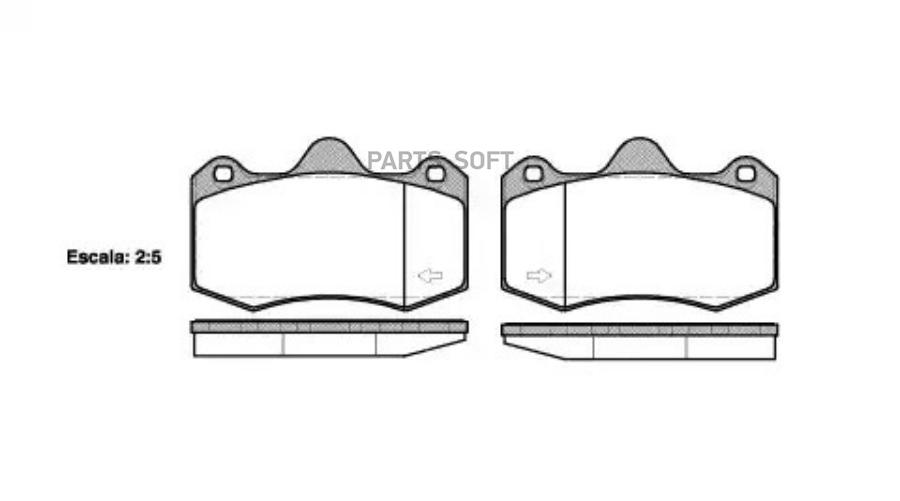 

Колодки Тормозные Renault/Seat Clio/Ibiza 00- Перед. Remsa арт. 140400