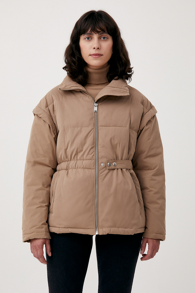 Куртка женская Finn Flare FAB110197 коричневая XL
