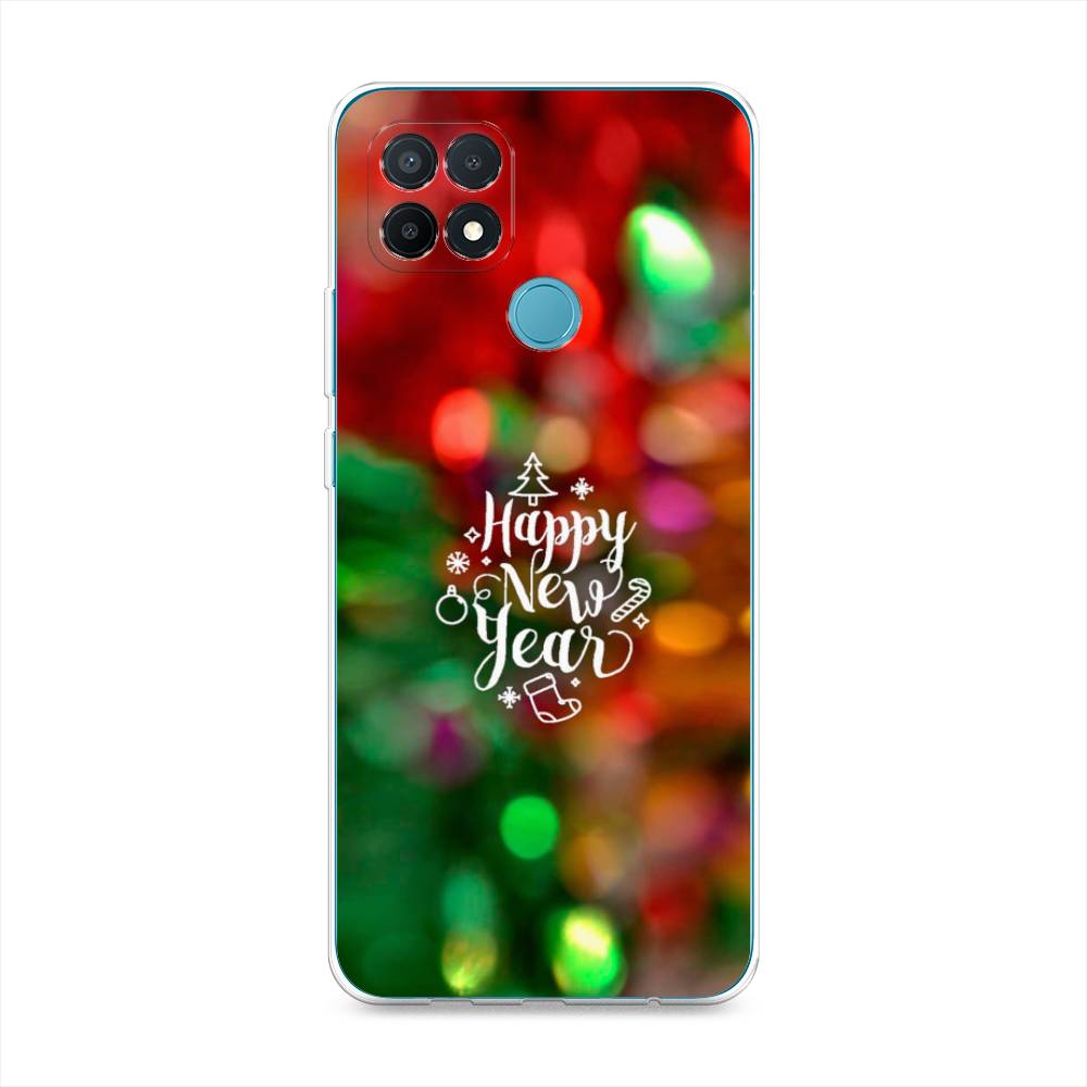 

Чехол на Oppo A15 "Новый Год на елке", Зеленый;красный;желтый, 255650-5