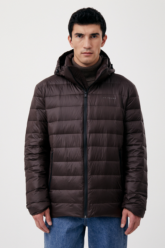 

Куртка мужская Finn Flare FAB21012 коричневая 3XL, FAB21012