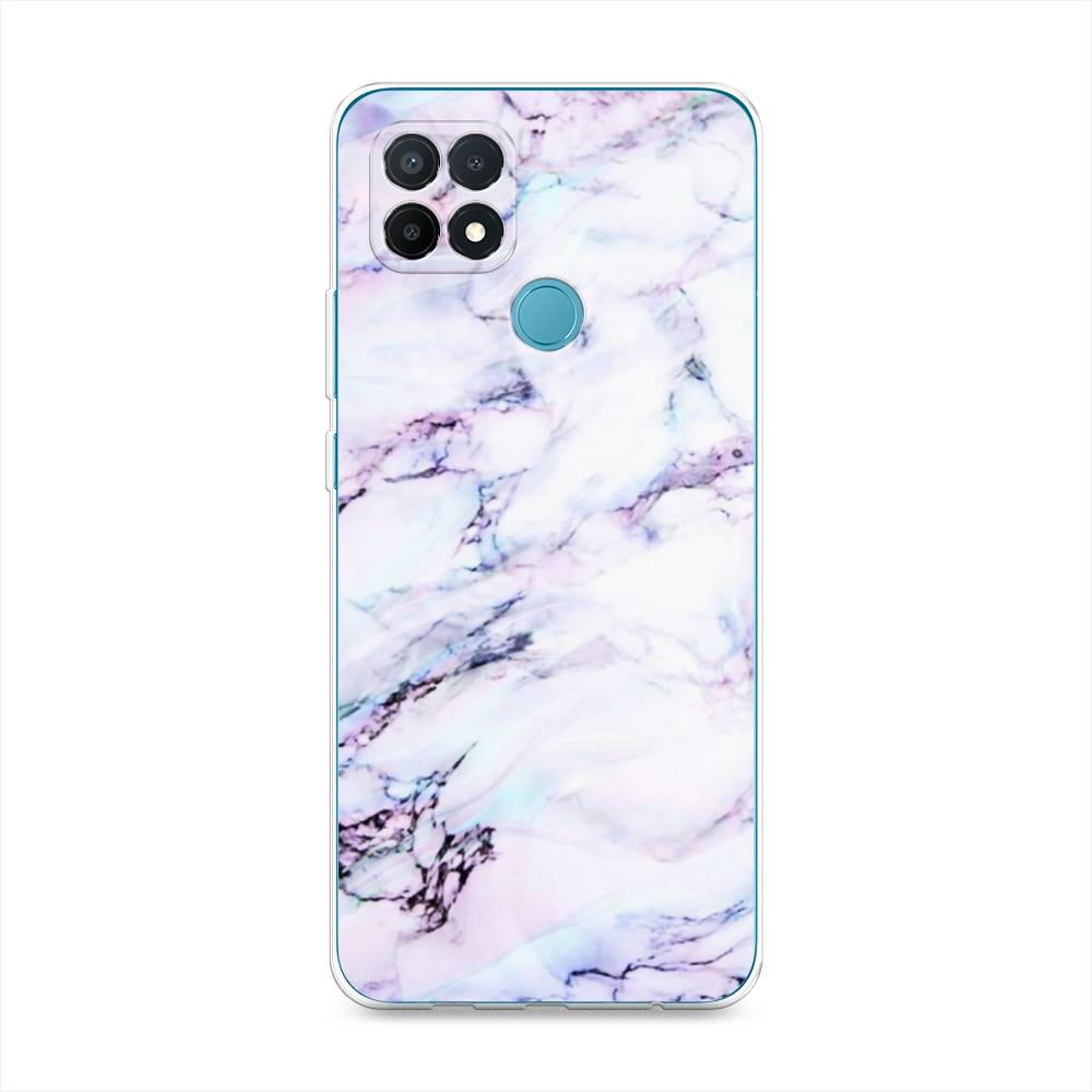 

Чехол на Oppo A15 "Радужный мрамор", Серый;фиолетовый, 255650-3
